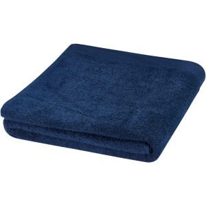 Riley 550 g/m2 cotton bath towel 100x180 cm, Navy (Towels)