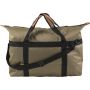Large polyester sports/weekend bag, brown