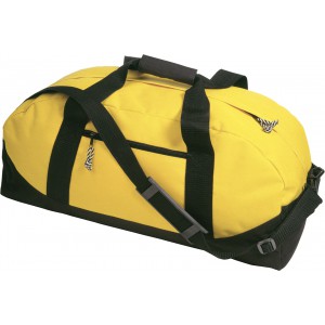 Polyester (600D) sports bag Amir, yellow (Travel bags)