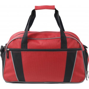 Polyester (600D) sports bag Nuala, red (Travel bags)