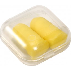 Memory foam earplugs, yellow (Travel items)