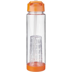 Tutti frutti bottle with infuser, Transparent,Orange (Sport bottles)