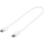 Type-C to Type-C TPE 3A PD cable, White (12422901)