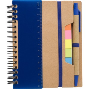 Recycled paper notebook Angela, blue