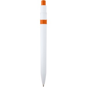 Unica recycled plastic ballpoint pen (blue ink), Orange (Plastic pen)