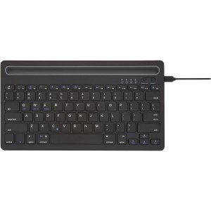 Hybrid multi-device keyboard with stand - Solid black (Office desk equipment)