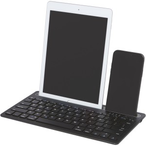 Hybrid multi-device keyboard with stand - Solid black (Office desk equipment)