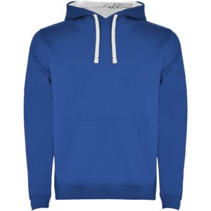 Urban men's hoodie, Royal blue, White