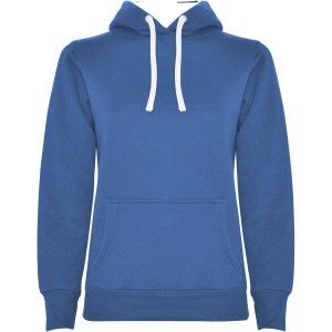 Urban women's hoodie, Royal blue, White