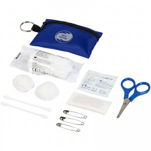 Valdemar 16-piece first aid keyring pouch, Royal Blue (Healthcare items)