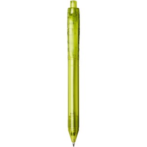 Vancouver recycled PET ballpoint pen, Transparent Lime Green (Plastic pen)