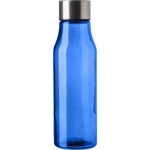 Glass and stainless steel bottle (500 ml) Andrei, light blue (Water bottles)