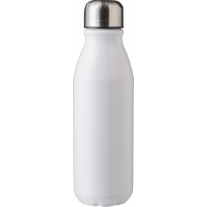 Recycled aluminium bottle (550 ml) Adalyn, white (Water bottles)