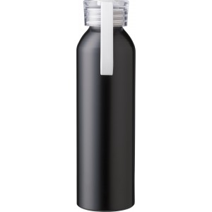 Recycled aluminium bottle (650 ml) Izabella, white (Water bottles)