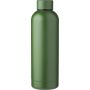 Recycled stainless steel bottle Isaiah, forest green