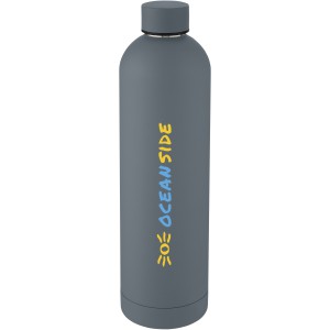 Spring 1 L copper vacuum insulated bottle, Dark grey (Water bottles)