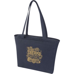 Weekender 500 g/m2 recycled tote bag, Navy (Shopping bags)