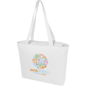 Weekender 500 g/m2 recycled tote bag, White (Shopping bags)