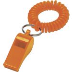 Whistle with wrist cord, orange (2724-07)