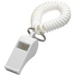 Whistle with wrist cord, white (2724-02)