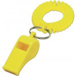 Whistle with wrist cord, yellow (2724-06)