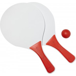 Wooden bat and ball set Eliza, red (Sports equipment)