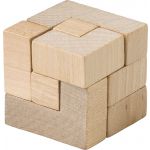 Wooden cube puzzle, brown (749996-11)