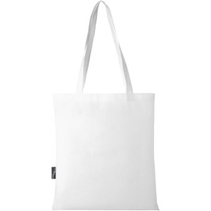 Zeus GRS recycled non-woven convention tote bag 6L, White (Laptop & Conference bags)