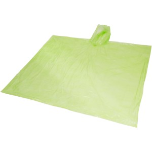 Ziva disposable rain poncho with storage pouch, Lime (Raincoats)